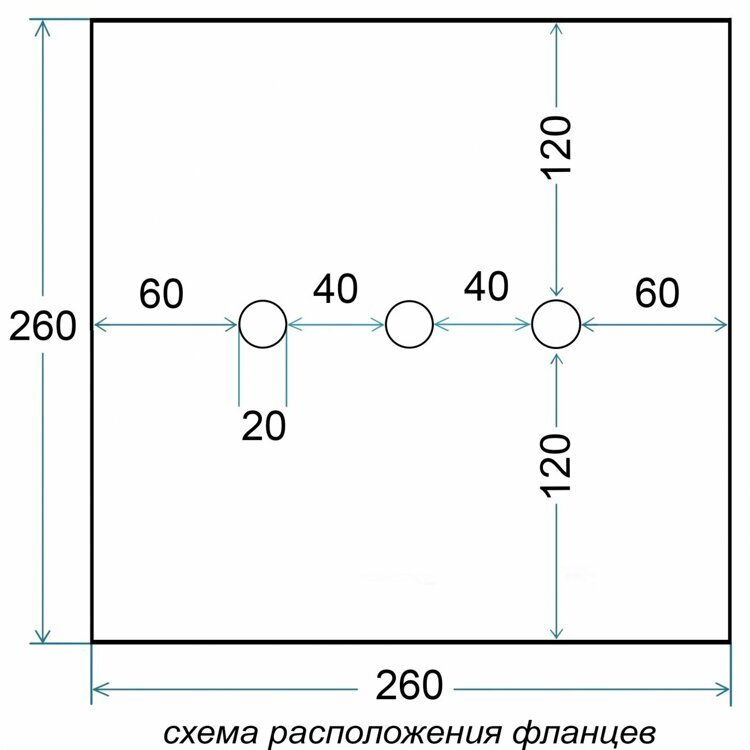 Дно гидро-термоизоляционное ЛОТОС КубоЗонт 4 (260 х 260) с отверстиями под лунки